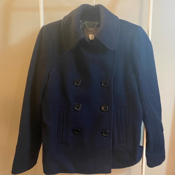 J. Crew Jackets & Coats Jcrew Double Breasted Wool Coat Poshmark